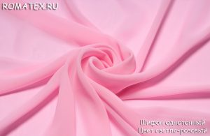 Ткань набивной
 Шифон однотонный, светло-розовый